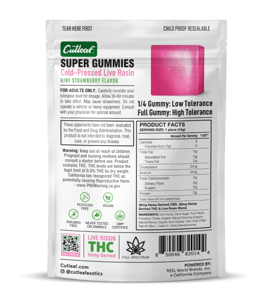 Cutleaf Super Gummies - Kiwi Strawberry_greenrepubliclife.com