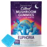 Cutleaf Euphoria Mushroom Gummies - Blue Razz Gelato Flavor_greenrepubliclife.com