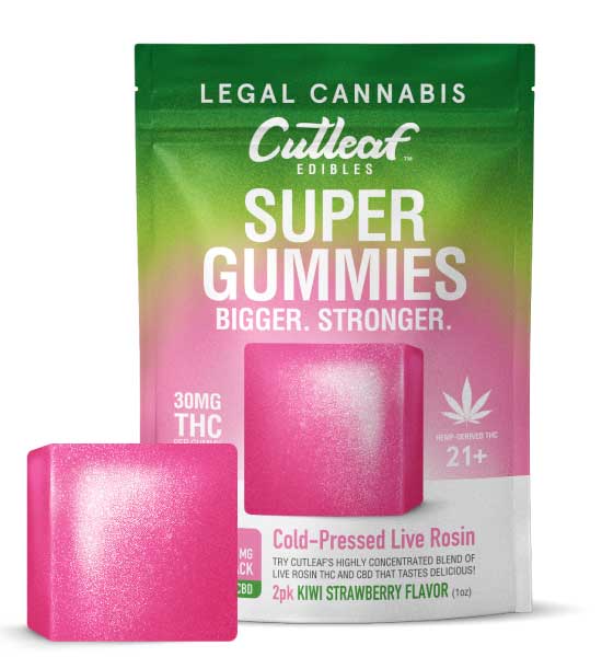 Cutleaf Super Gummies - Kiwi Strawberry_greenrepubliclife.com